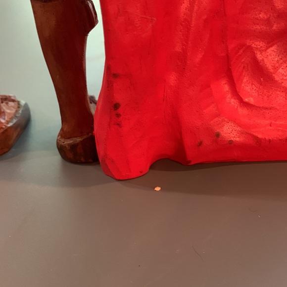 Vintage Spanish Matador Wood Carving Statue Figurine Mid Century Décor Boho - Picture 8 of 9